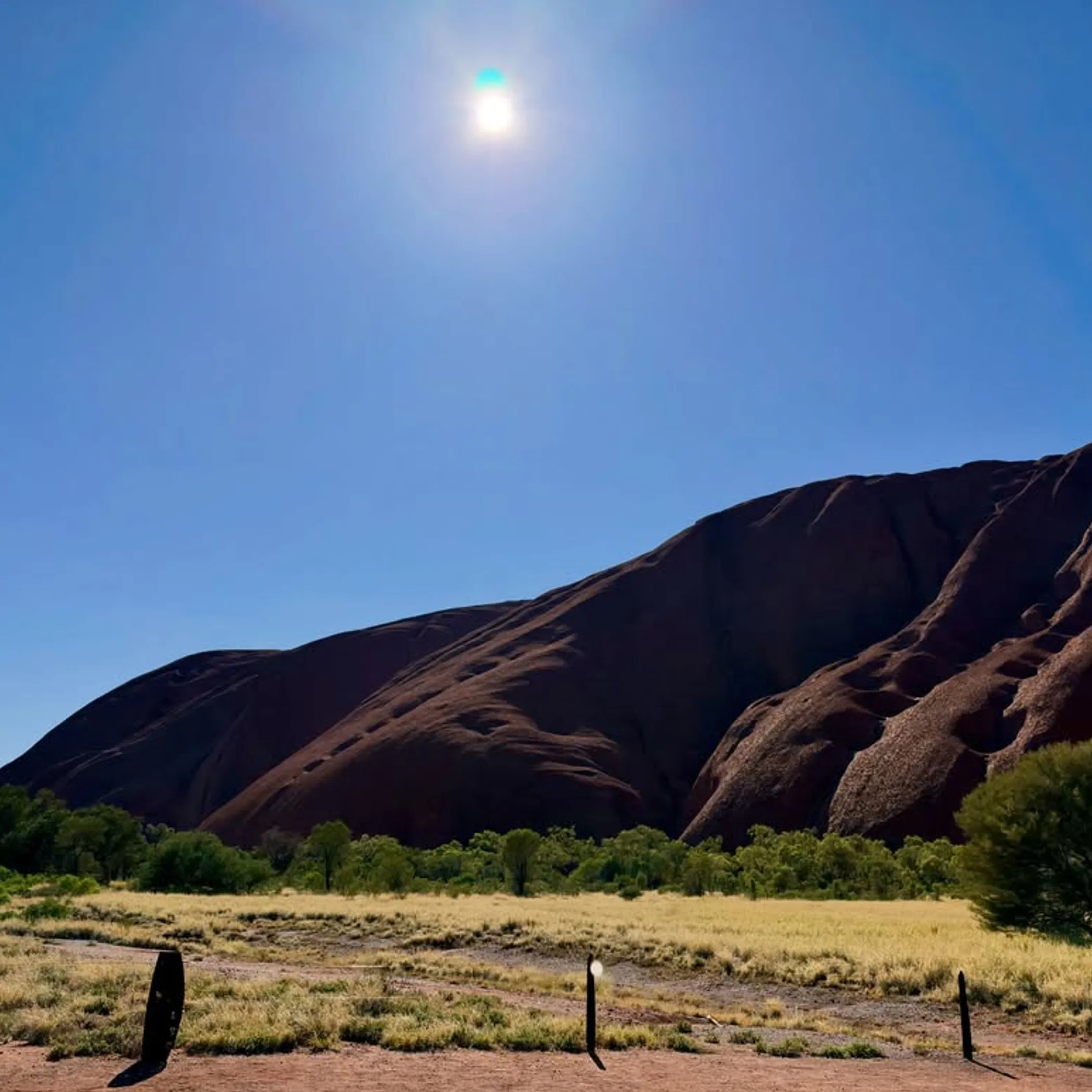 uluru and surrounding outback